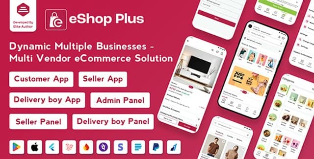 eShop Plus — Multi Vendor eCommerce (Flutter + Laravel)