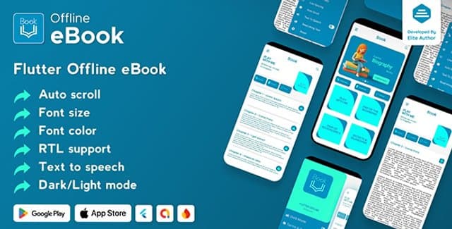 Flutter Offline eBook App